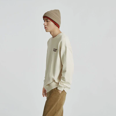 Sudadera Unisex Casual Camping Gráfica CAT Outdoor Crewneck CM3SWT48011 Details for Sudadera Unisex Casual Camping Gráfica CAT Outdoor Crewneck CM3SWT48011