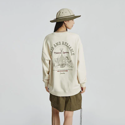 Sudadera Unisex Casual Camping Gráfica CAT Outdoor Crewneck CM3SWT48011 Cheap Sudadera Unisex Casual Camping Gráfica CAT Outdoor Crewneck CM3SWT48011