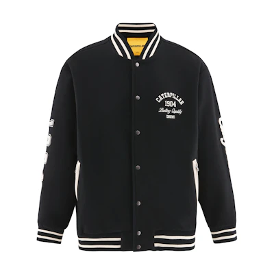 CAT Outdoor Casual Embroidered American Baseball Thick Jacket for Men CM3JAT45991