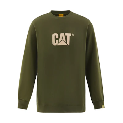 CAT Outdoor Casual Logo Printed Knit Pullover Crewneck Sweatshirt Unisex CM3SWT36731