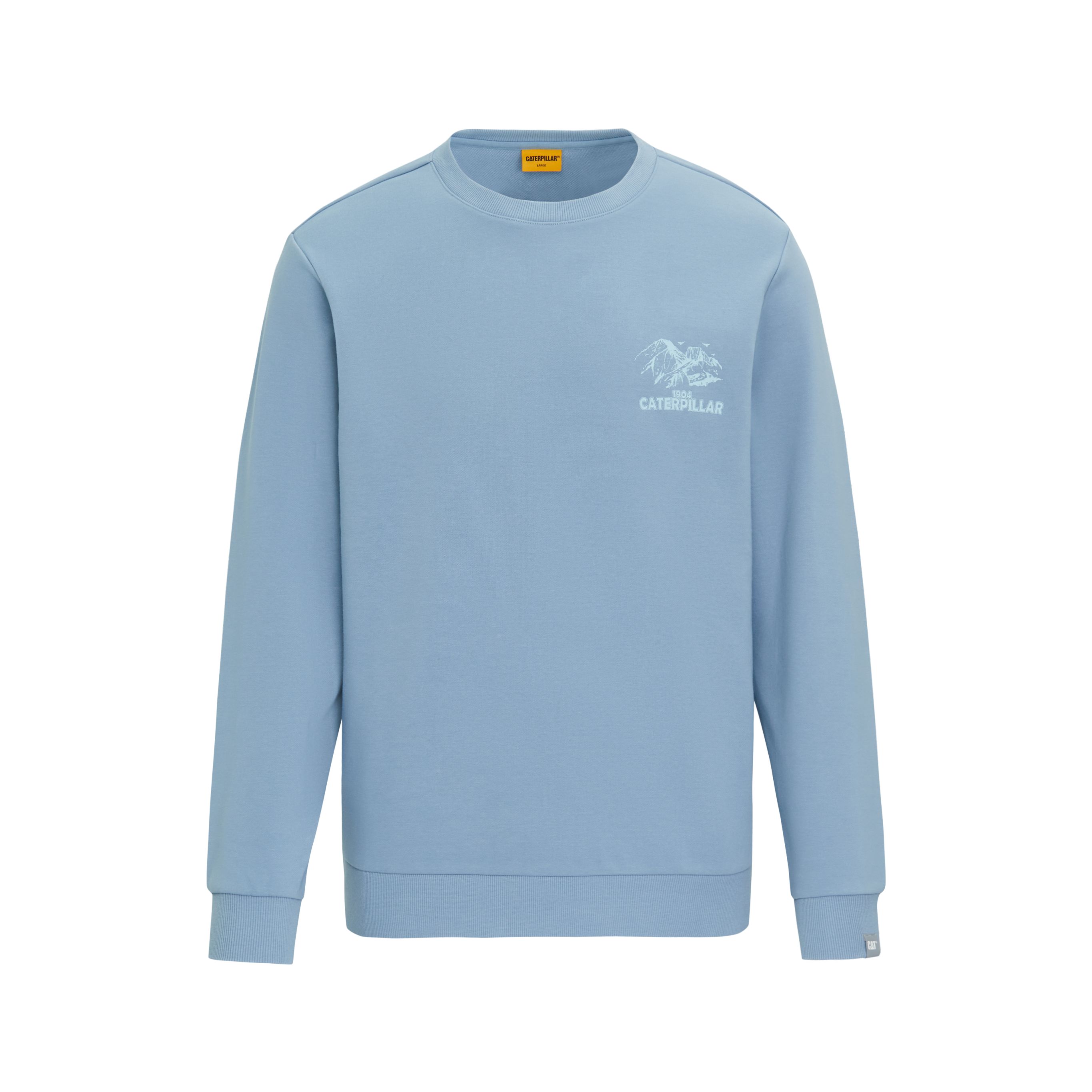 CAT Outdoor Casual Sweatshirt with Breathable Mountain Print - Crewneck CN1SWU16061