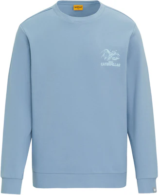 CAT アウトドア カジュアル スウェットシャツ 山プリント クルーネック CN1SWU16061 Buy CAT アウトドア カジュアル スウェットシャツ 山プリント クルーネック CN1SWU16061