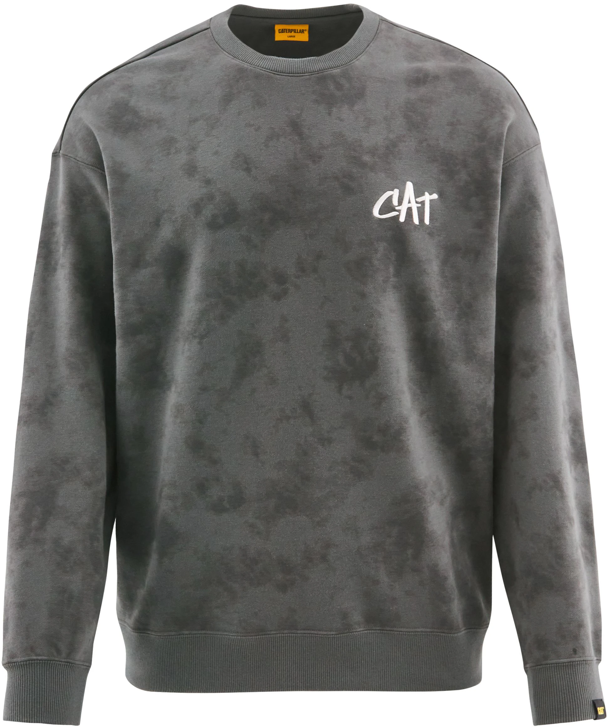 cat-outdoor-casual-tie-dye-embroidered-sweatshirt-deep-gray-cm-3-swt-45011