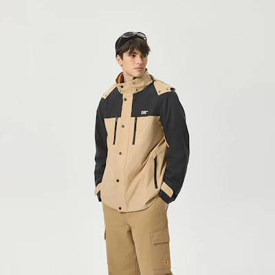 CAT户外纯色可拆卸帽夹克 CN3JAU49991 7