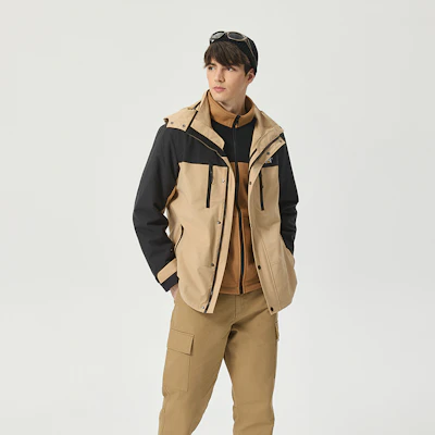 CAT户外纯色可拆卸帽夹克 CN3JAU49991 9