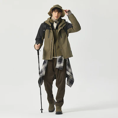 CAT户外纯色可拆卸帽夹克 CN3JAU49991 20