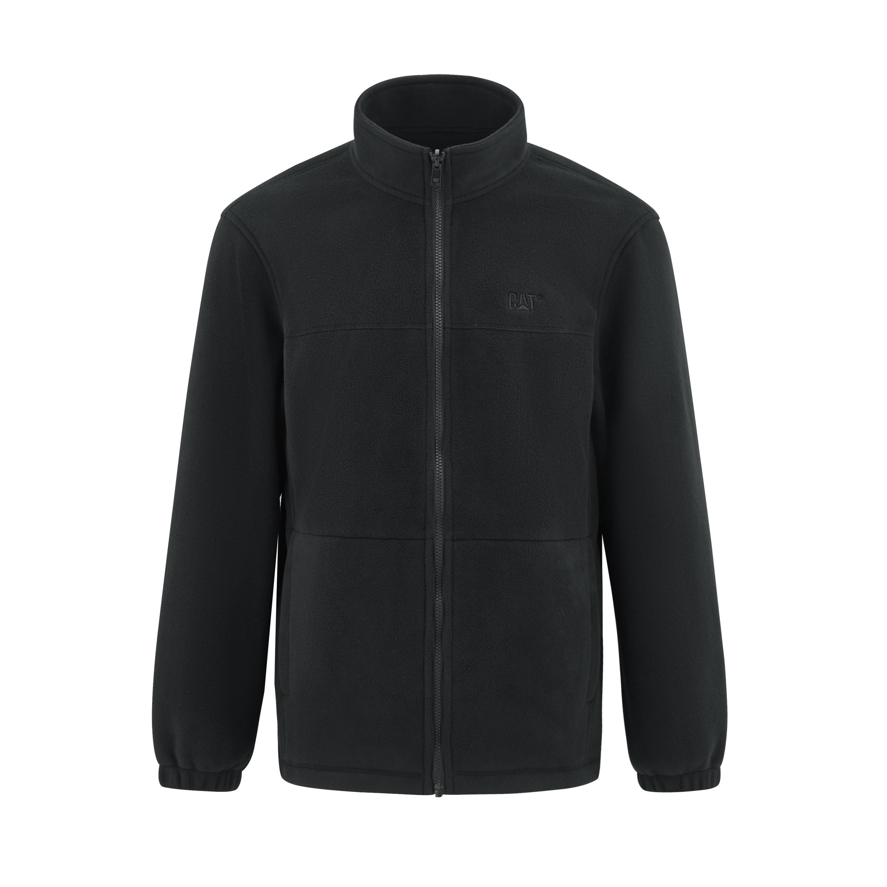 Shop CAT户外纯色可拆卸帽夹克 CN3JAU49991