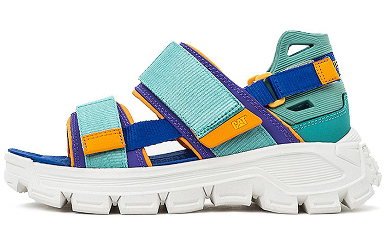 CAT Progressor Sandal 'Green Cut-Out Magic Tape' P724544J1KLC95