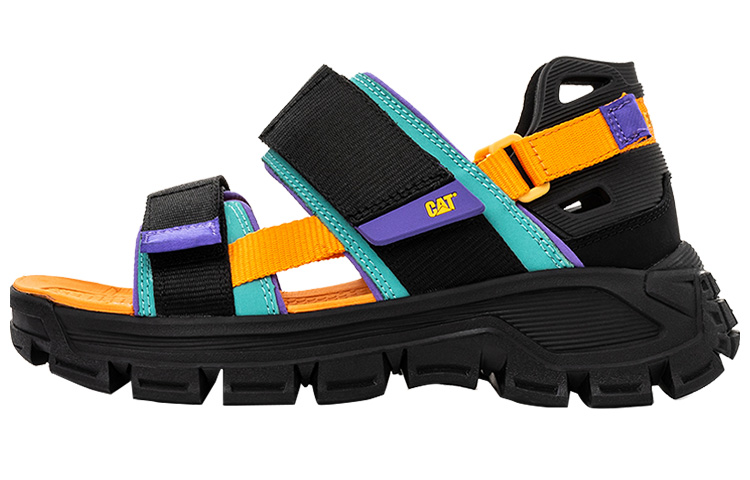 Buy CAT Progressor 魔術貼黑色多彩涼鞋 P724543J1KLC09