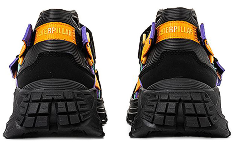 Lookbook CAT Progressor 魔術貼黑色多彩涼鞋 P724543J1KLC09