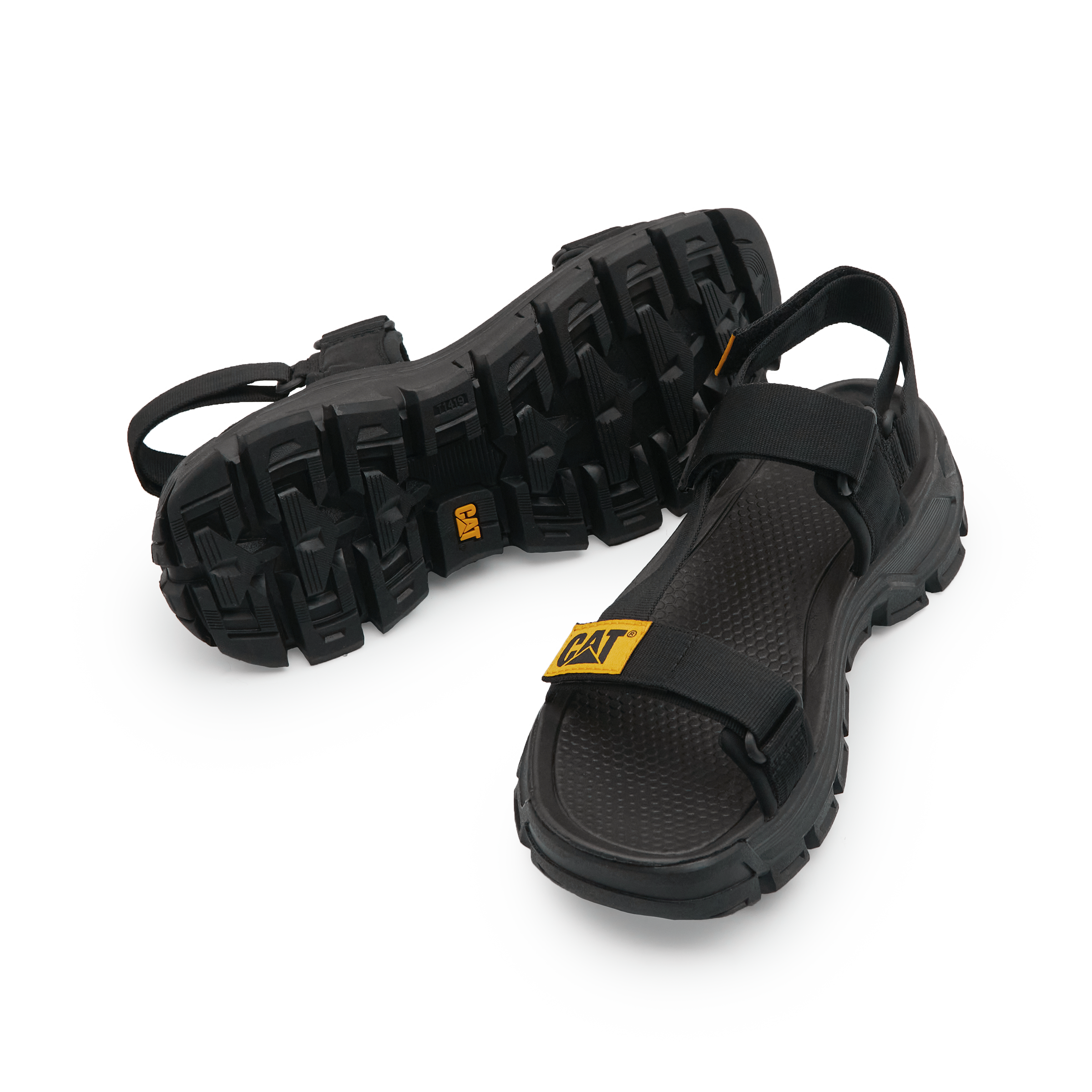 Shop Sandali Sportivi Casual Outdoor Neri CAT Progressor Web Bold P110873M1NLC09