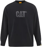 CAT Relaxed Fit Crewneck Printed Sweatshirt Unisex Black CM3SWT66731-Black CAT Relaxed Fit Crewneck Printed Sweatshirt Unisex Black CM3SWT66731-Black