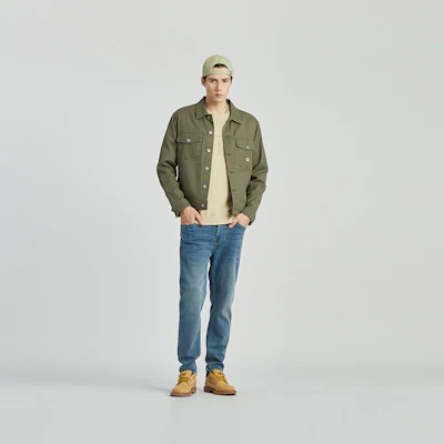 CAT メンズ レトロ マルチポケット ボタンアップ 長袖カジュアルジャケット CN1JAU19061 3