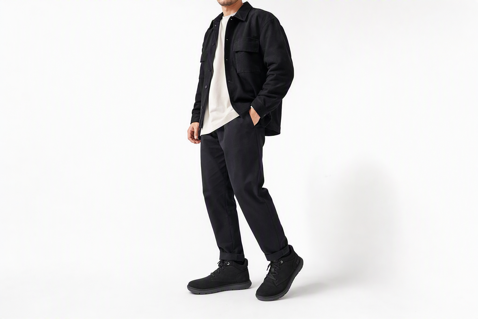Order CAT Roamer Mid 2.0 系列 舒適休閒耐磨防滑中幫戶外靴 黑色