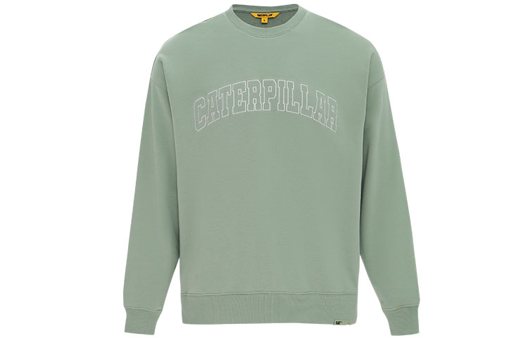CAT SS23 Outdoor Crewneck Pullover Sweatshirt Unisex - Solid Light Green CM1SWT15081