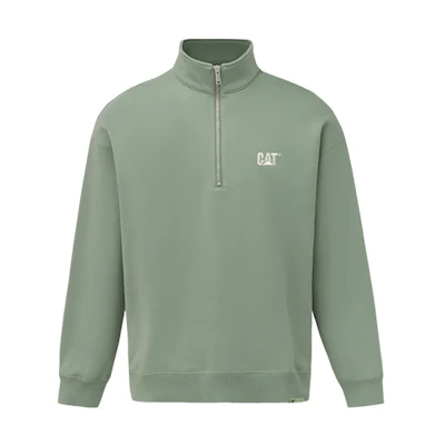 CAT SS23 Solid Logo Print Relaxed High-Neck Sweatshirt Unisex CM1SWT15051