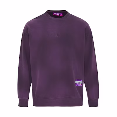 CAT SS23 Tie-Dye Transformers Logo Purple Unisex Long-Sleeve Sweatshirt CM1SWST0131