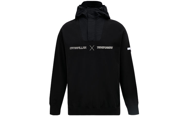 CAT SS23 Transformers Logo Print Long Sleeve Hoodie Unisex - Black CM1SWST0161