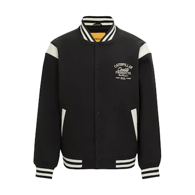 CAT SS24 College Style Outdoor Contrast High Collar Jacket Men’s Dark Gray CN1JAU11031