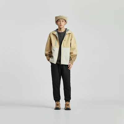 Chaqueta con Capucha Colorblock CAT SS24 Outdoor. CN1JAU11021 4