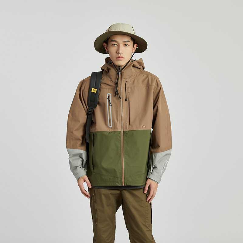 Details for Chaqueta con Capucha Colorblock CAT SS24 Outdoor. CN1JAU11021