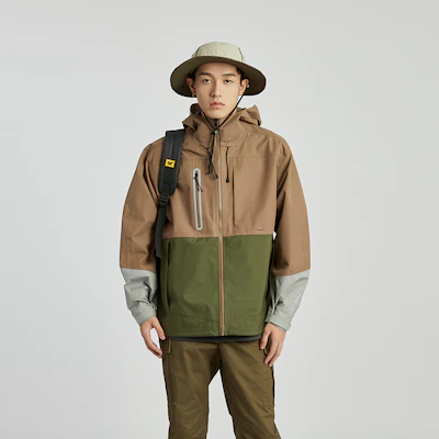 Chaqueta con Capucha Colorblock CAT SS24 Outdoor. CN1JAU11021 Details for Chaqueta con Capucha Colorblock CAT SS24 Outdoor. CN1JAU11021