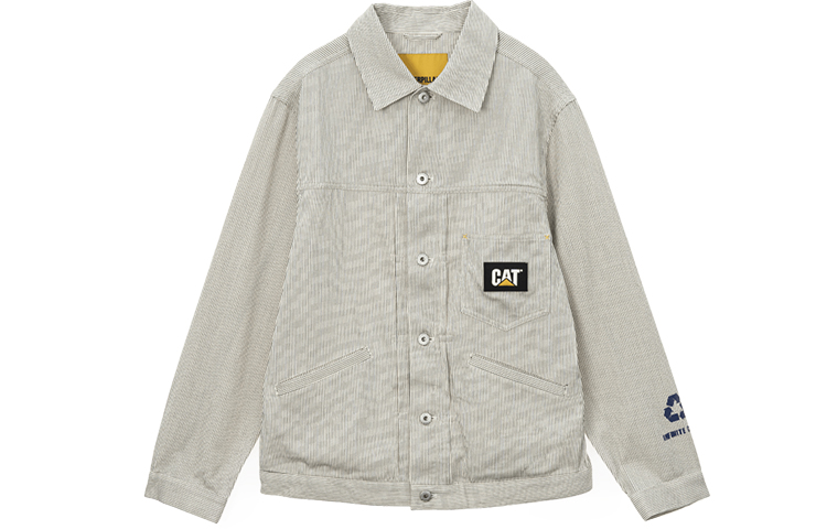 CAT Striped Workwear Jacket White () CJ3JAP22011C10
