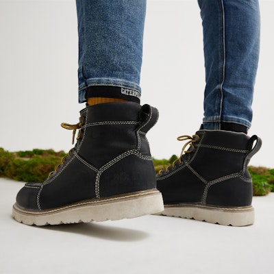 CAT 트레이즈먼 미드 '블랙' (CAT Tradesman Mid 'Black') P725358L3EDC09 Details for CAT 트레이즈먼 미드 '블랙' (CAT Tradesman Mid 'Black') P725358L3EDC09
