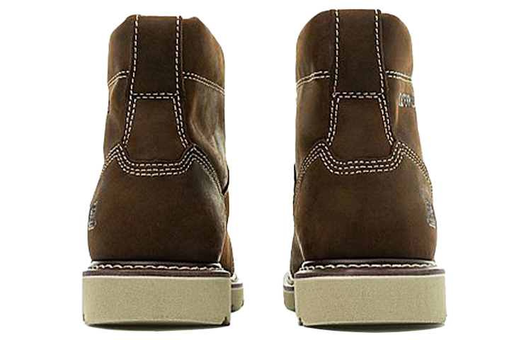 Lookbook CAT 트레이드맨 레트로 하이탑 부츠 (다크 브라운) P74114WJ1BDC39