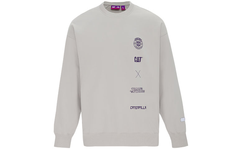 CAT Transformers Graphic Grey Crewneck Sweatshirt SS23 Unisex Casual Fit CM1SWST0151