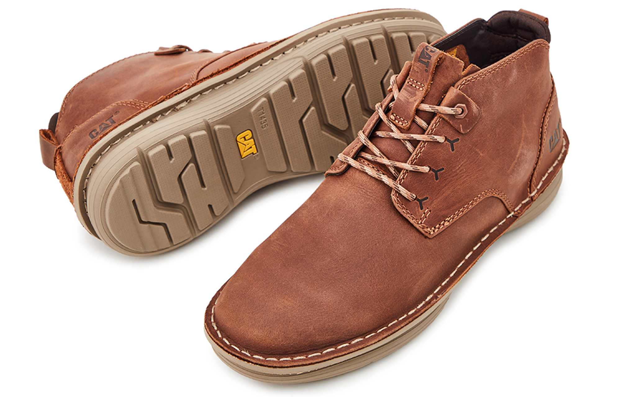 Order Sepatu Boot Kerja CAT Viewfinder 'Cokelat Tua' P725354L1EMC39