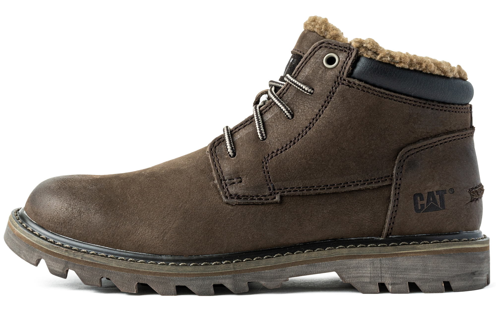 CAT Vintage Classic Fleece-Lined Short 'Dark Brown'