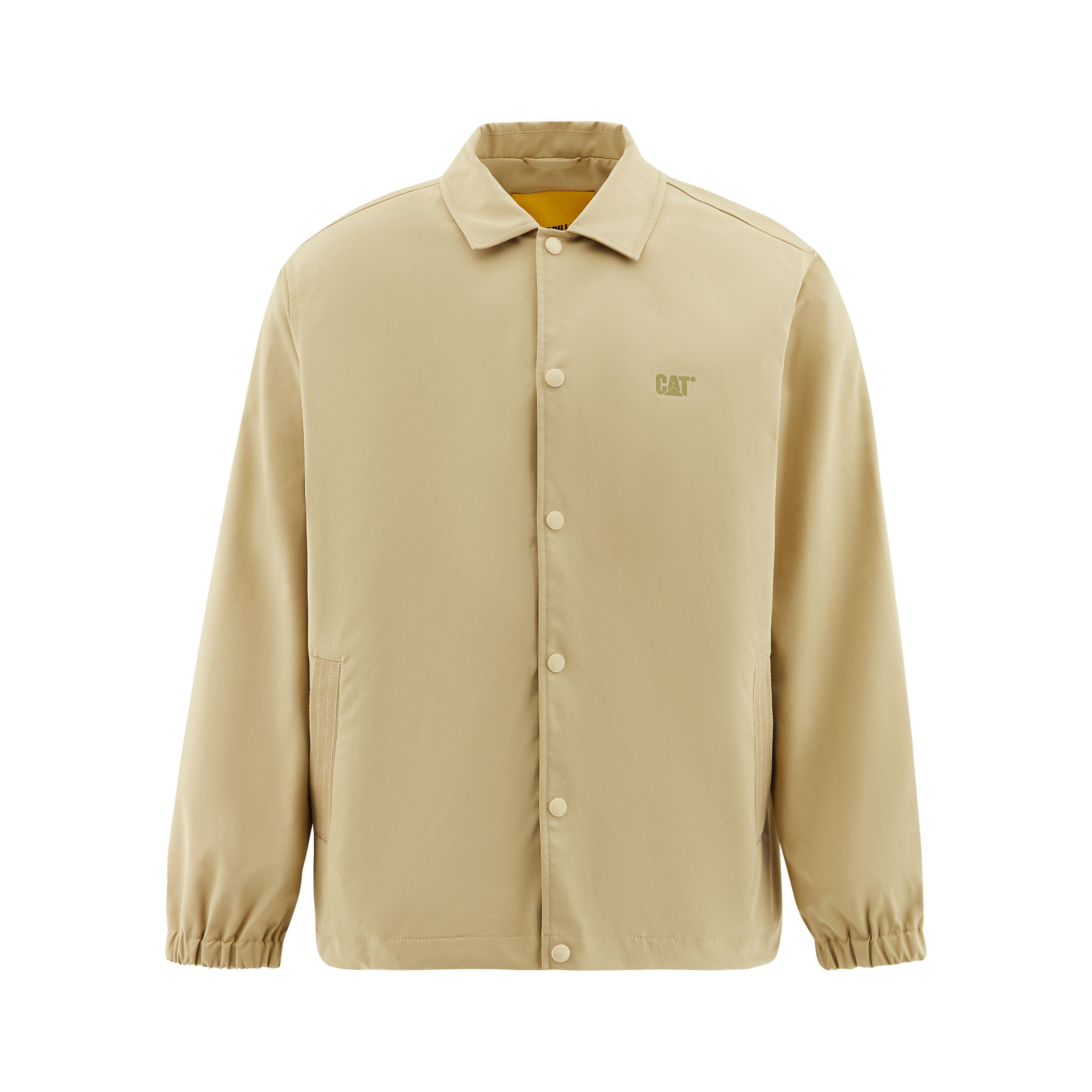 CAT Water-Resistant Camping Twill Jacket Unisex - Khaki Color CM3JAT37041