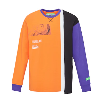 CAT EVA Letter Print Pullover Crewneck Sweatshirt Unisex Orange Gift Idea CK4SWQL5301