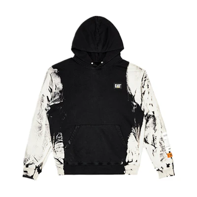 CAT Heron Preston Tie-Dye Hoodie Black Collaborative Edition CJ3SWBB0101C09
