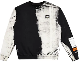 CAT x Heron Preston Tie-Dye Pullover Sweatshirt Black Mens Long Sleeve Hoodie CJ3TSBA0141C09 CAT x Heron Preston Tie-Dye Pullover Sweatshirt Black Mens Long Sleeve Hoodie CJ3TSBA0141C09