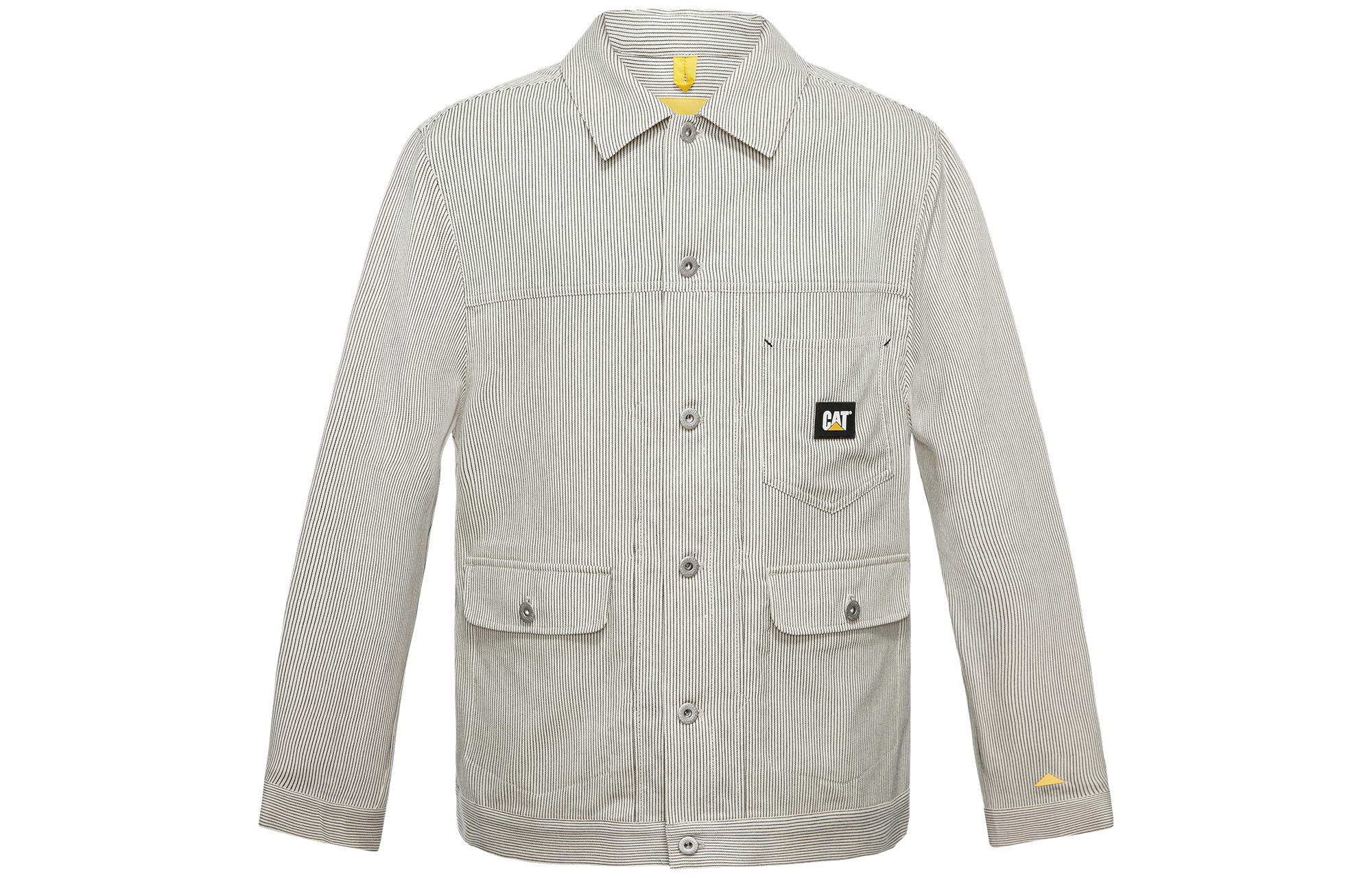 CAT Street Dance Collaboration Striped White Polo Jacket Unisex CK3JAQ22311