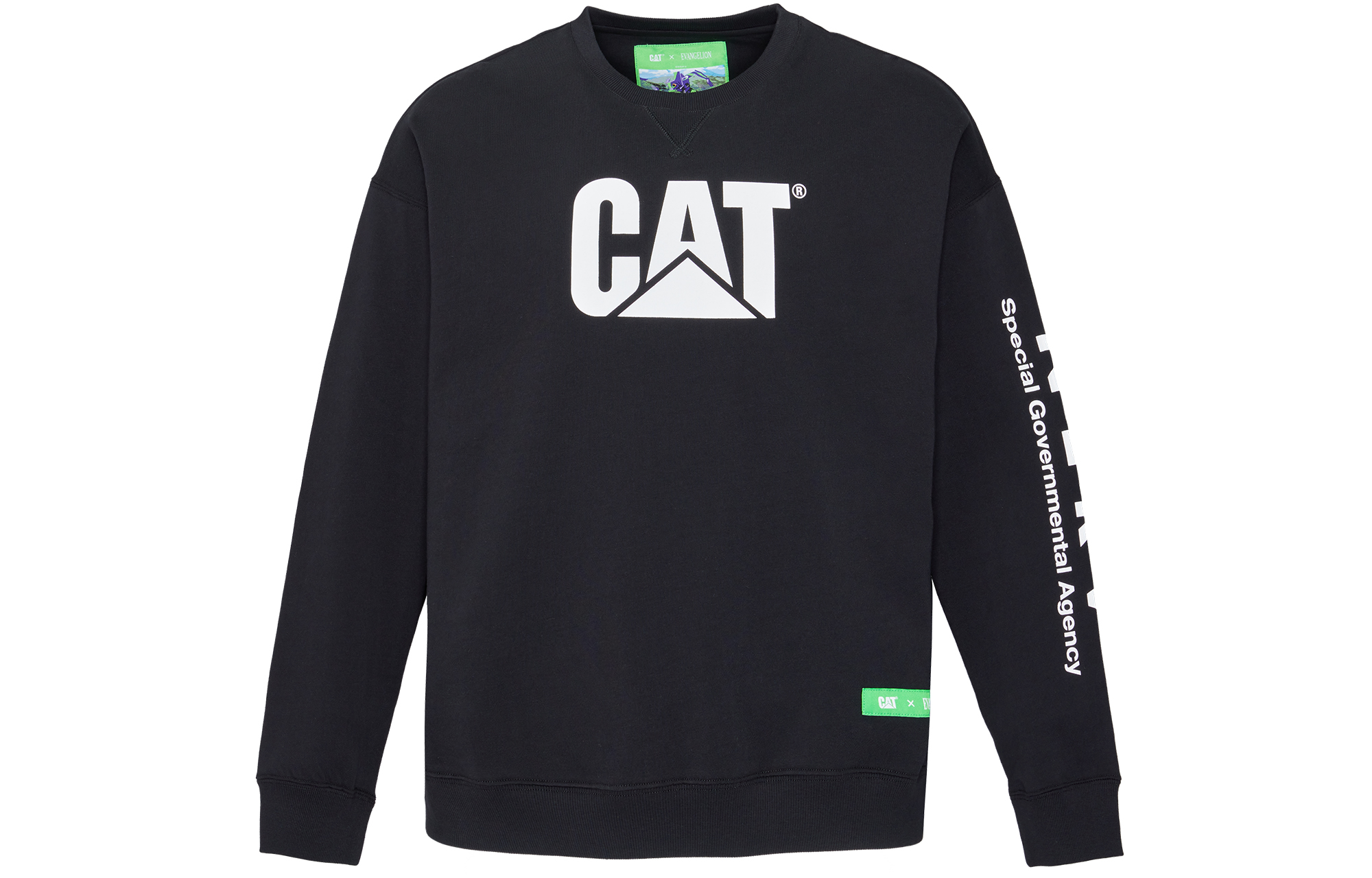 CAT TEVA Logo Print Crewneck Long Sleeve Sweatshirt Unisex CK4SWQL5001