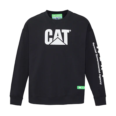 CAT TEVA Logo Print Crewneck Long Sleeve Sweatshirt Unisex CK4SWQL5001