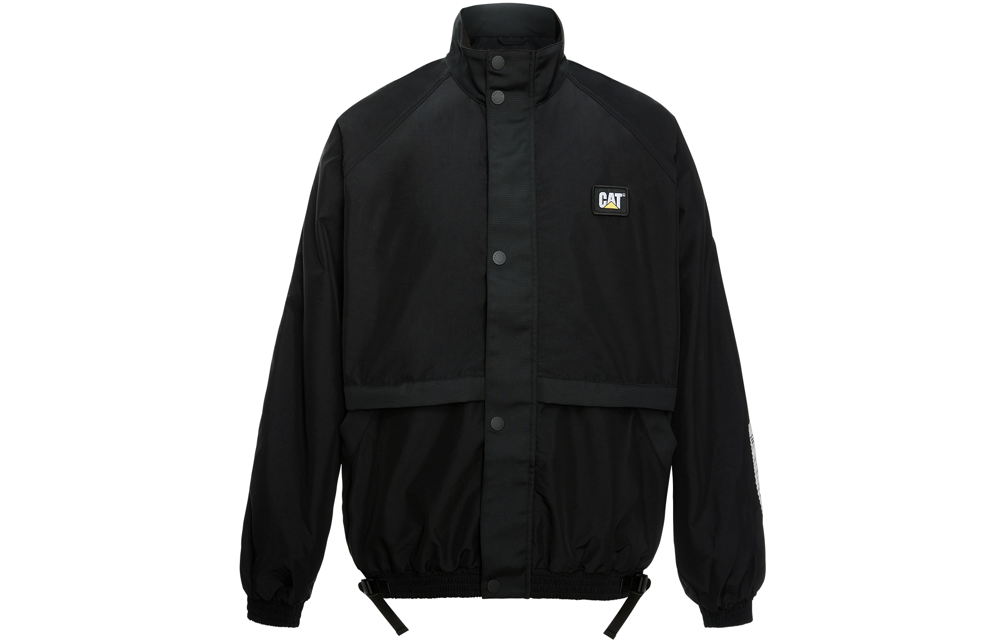 Caterpillar Heron Preston Logo Patch Stand Collar Jacket Black Unisex CJ3WCEB0081