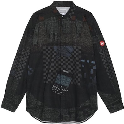 Cav Empt Black Logo Print Collared Long Sleeve Jacket CES22SH01 Order Cav Empt Black Logo Print Collared Long Sleeve Jacket CES22SH01