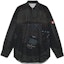 Order Cav Empt Black Logo Print Collared Long Sleeve Jacket CES22SH01