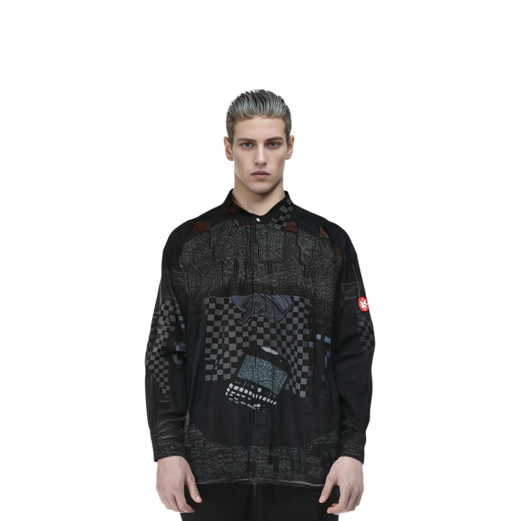 Sizing Cav Empt 黑色 Logo 印花翻領長袖外套 CES22SH01