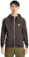 Shop Cav Empt Brown Solid Raglan Sleeve Zip-Up Hoodie Sweatshirt. CES22CS15