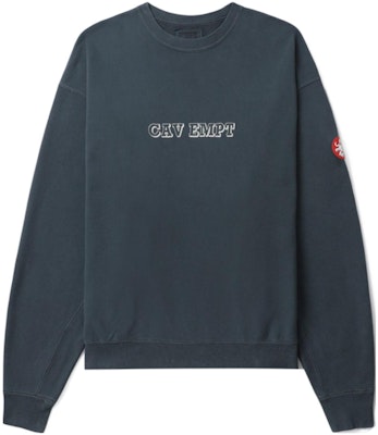 Cav Empt Crewneck Sweatshirt with Embroidered Logo. cxesw22cs12mj Order Cav Empt Crewneck Sweatshirt with Embroidered Logo. cxesw22cs12mj