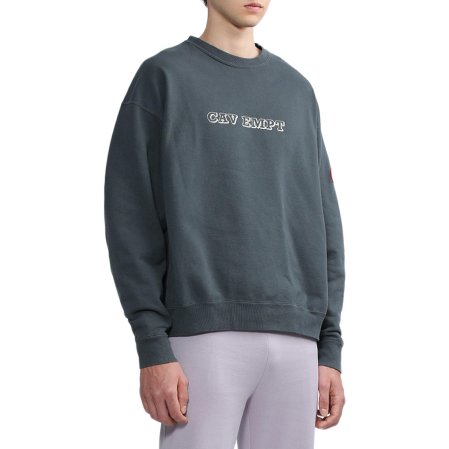 Shop Sudadera Cav Empt Crewneck con Logo Bordado. cxesw22cs12mj