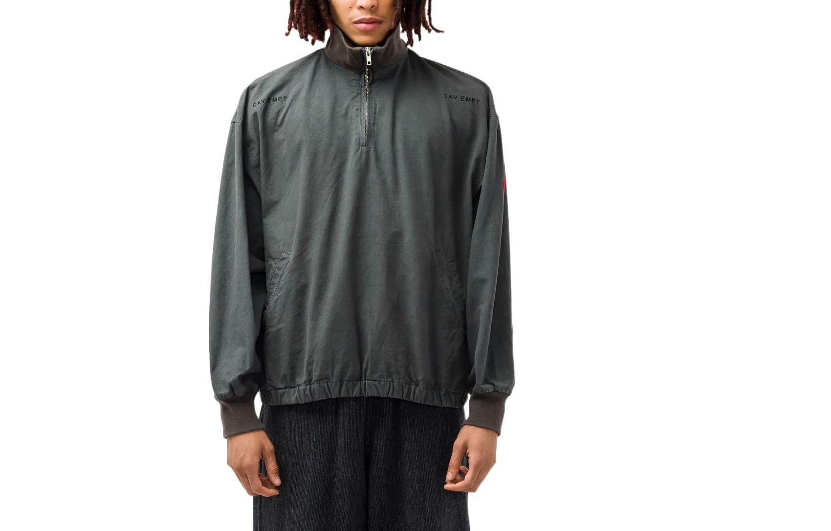 Cav Empt  Green High-Neck Long Sleeve Jacket CES21JK17