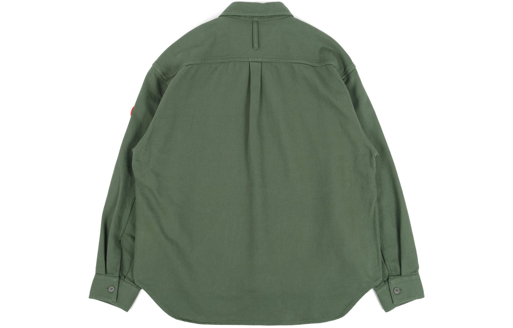 Lookbook Cav Empt 綠色口袋長袖襯衫。 CES24SH05