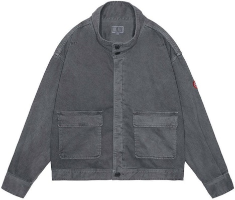 Cav Empt Loose Fit Button-Up Stand Collar Jacket Charcoal Color. CES25JK12 Buy Cav Empt Loose Fit Button-Up Stand Collar Jacket Charcoal Color. CES25JK12