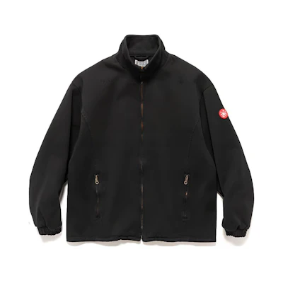 Cav Empt Solid Color Zip-Up Jacket Black CES23JK08
